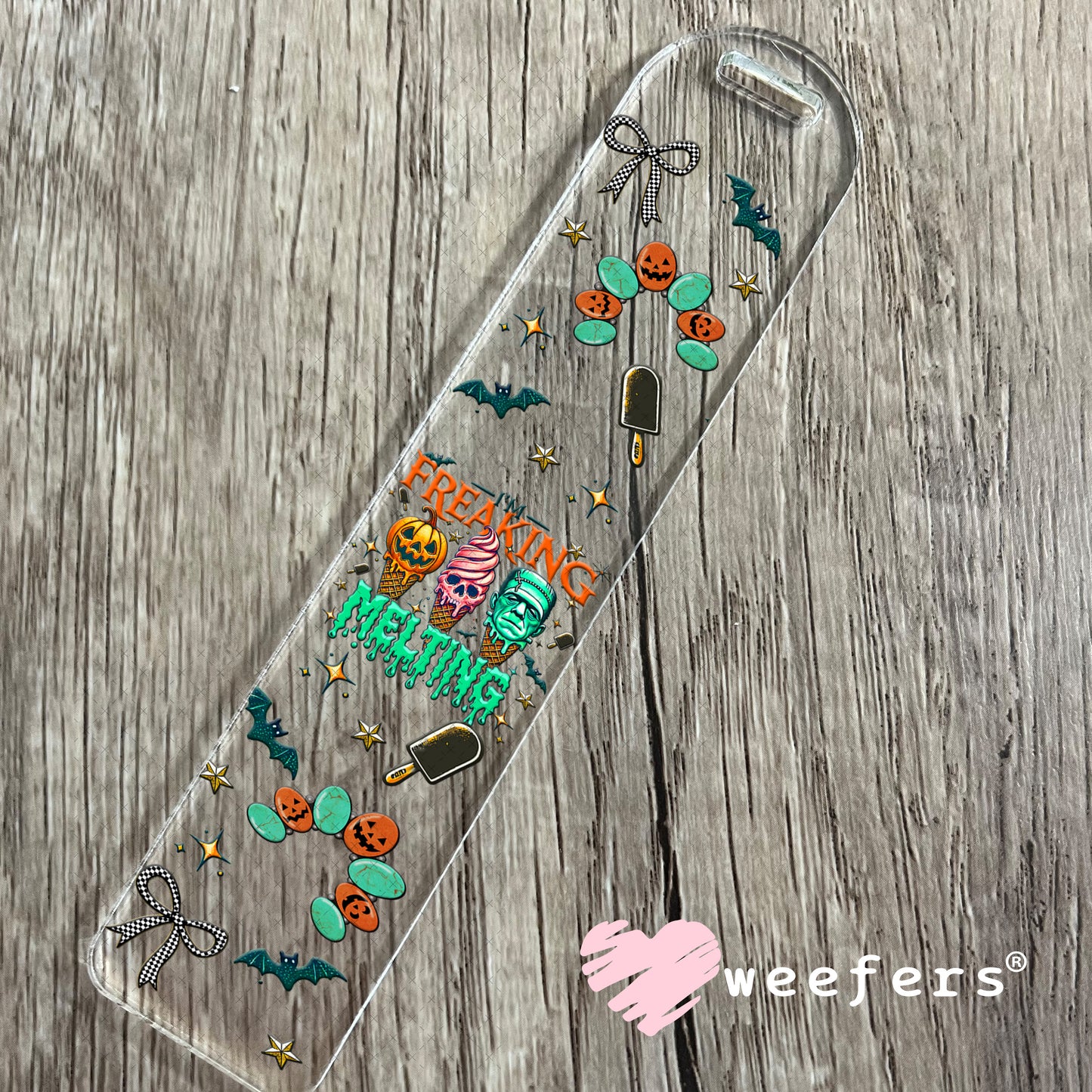 I'm Freaking Melting Halloween UV DTF Cup Wrap - Weefers Exclusive Bookmark Weefers