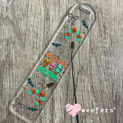 I'm Freaking Melting Halloween UV DTF Cup Wrap - Weefers Exclusive Bookmark Weefers