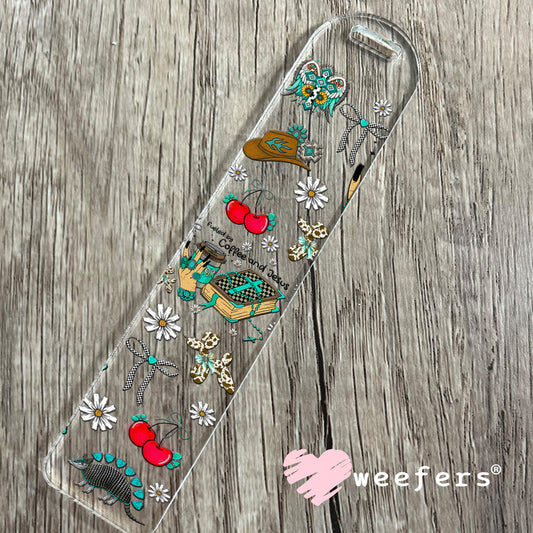 Fueled by Coffee and Jesus UV DTF Cup Wrap - Weefers Exclusive Bookmark Weefers