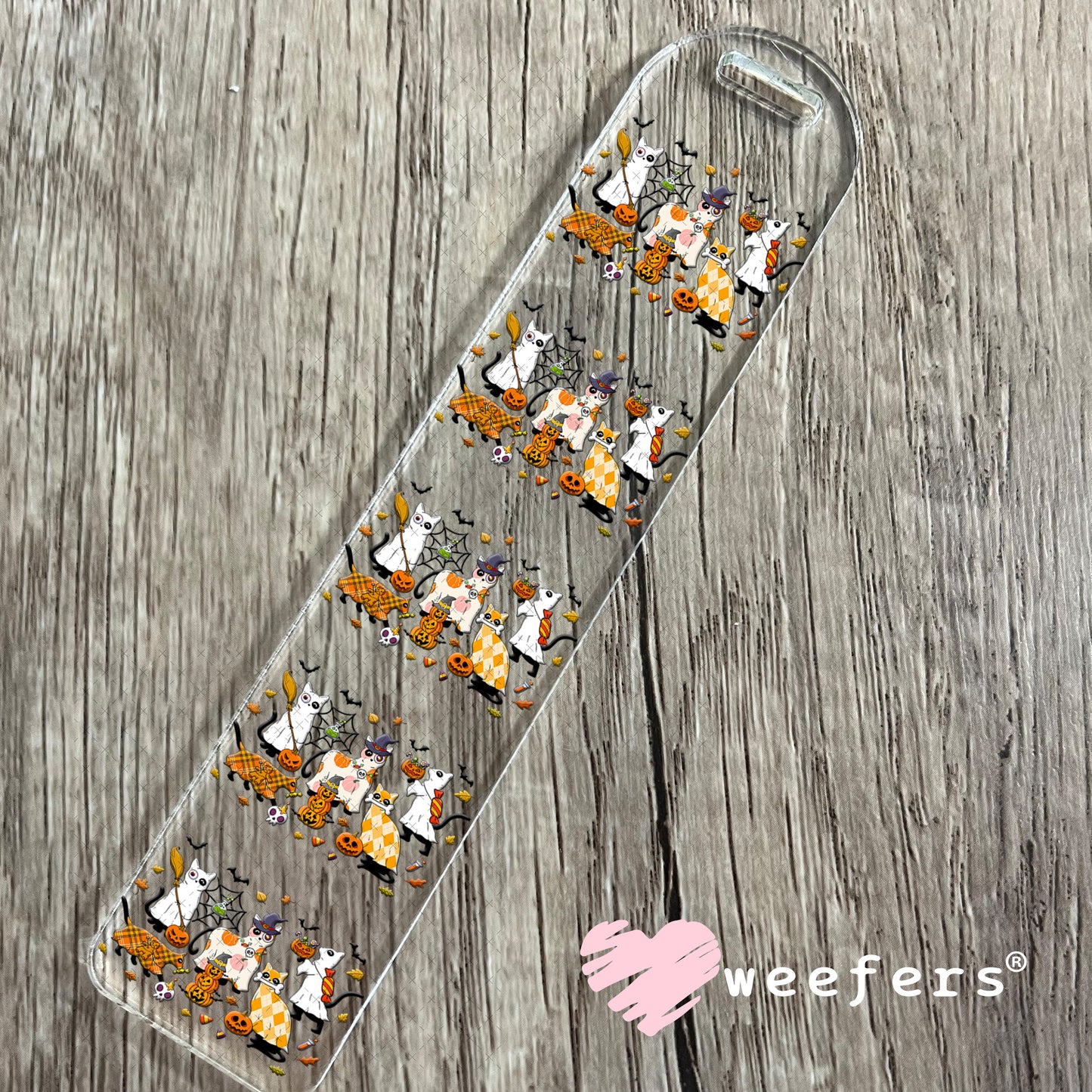Halloween Cat Friends UV DTF Decal Bookmark Weefers
