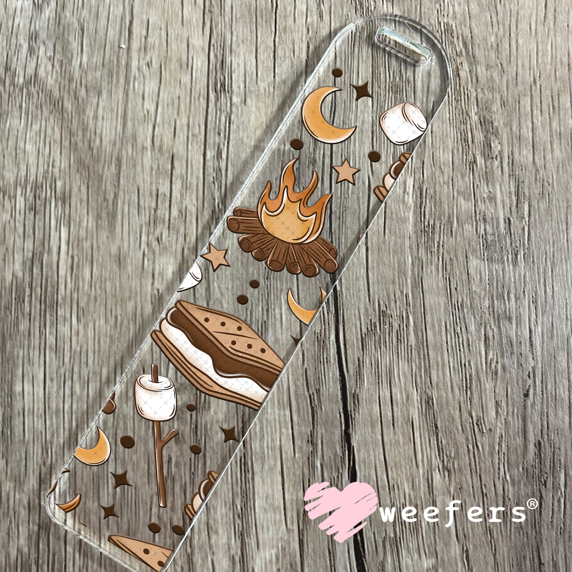 Smores and Camp Fires UV DTF Cup Wrap Bookmark Weefers
