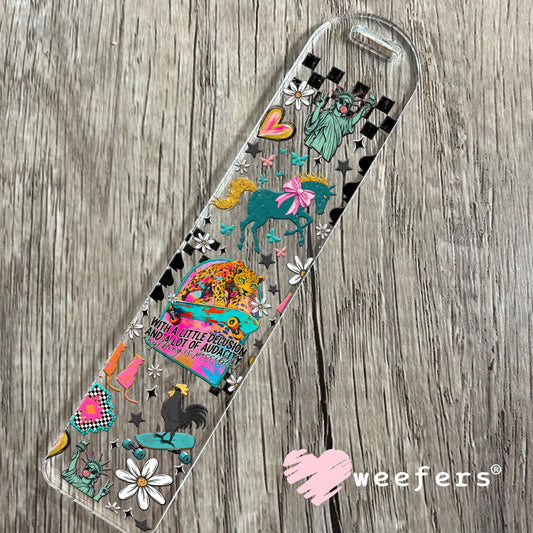 With a Little Audacity UV DTF Cup Wrap - Weefers Exclusive Bookmark Weefers