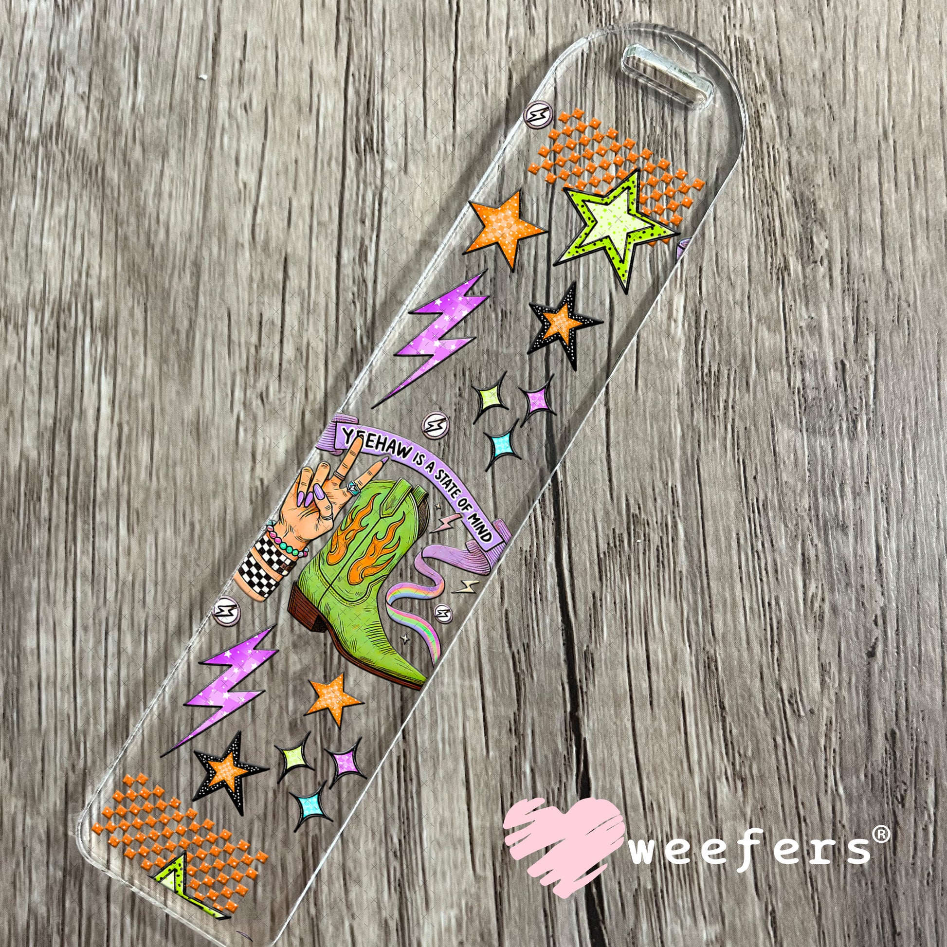 Yeehaw is a State of Mind UV DTF Cup Wrap - Weefers Exclusive Bookmark Weefers