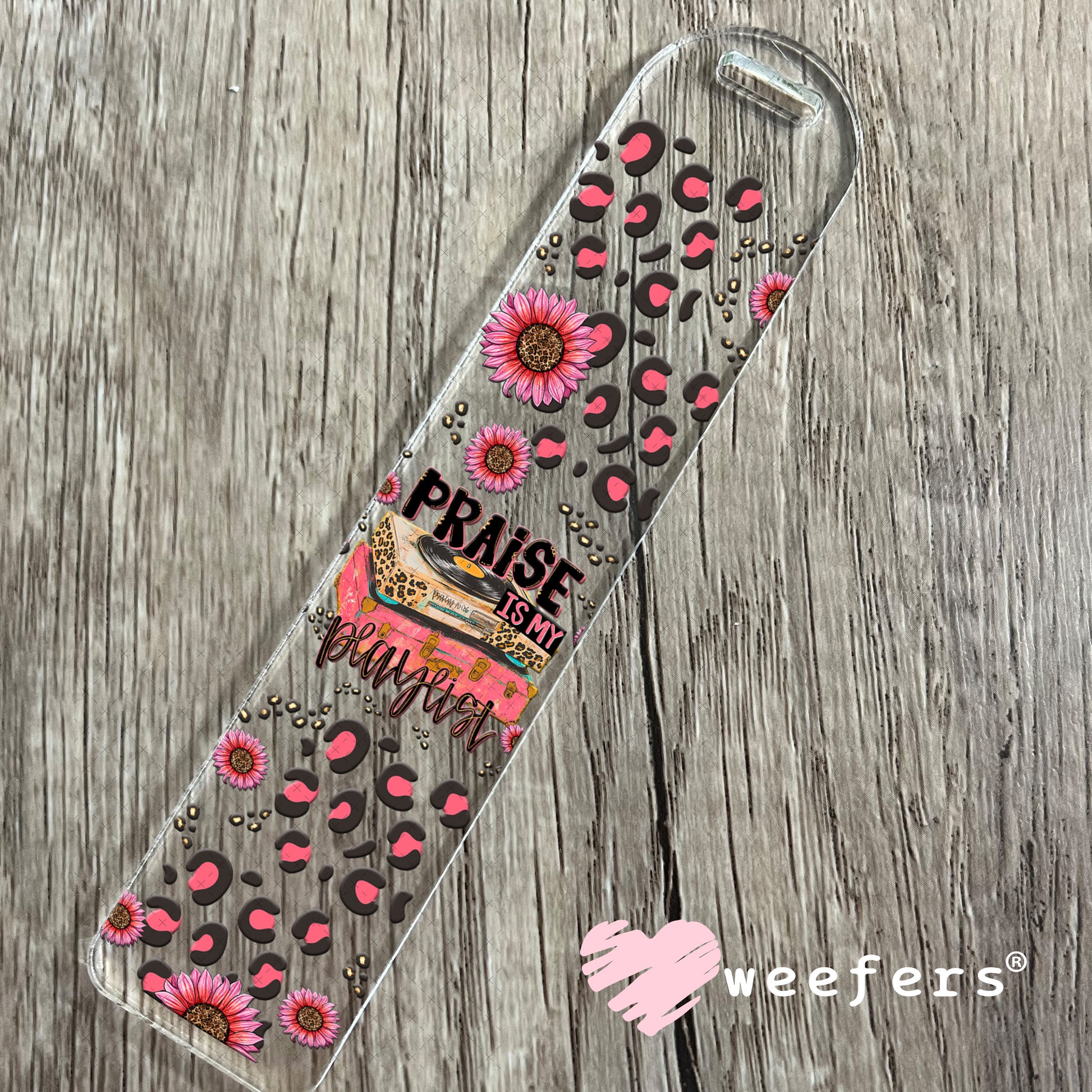 Praise is My Playlist UV DTF Cup Wrap - Weefers Exclusive Bookmark Weefers