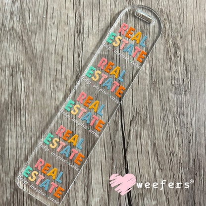 Real Estate Help Inspire Care UV DTF Decal Bookmark Weefers