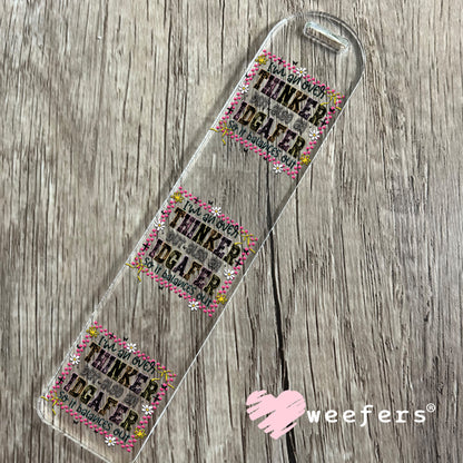 I'm an Overthinker UV DTF Decal Bookmark Weefers
