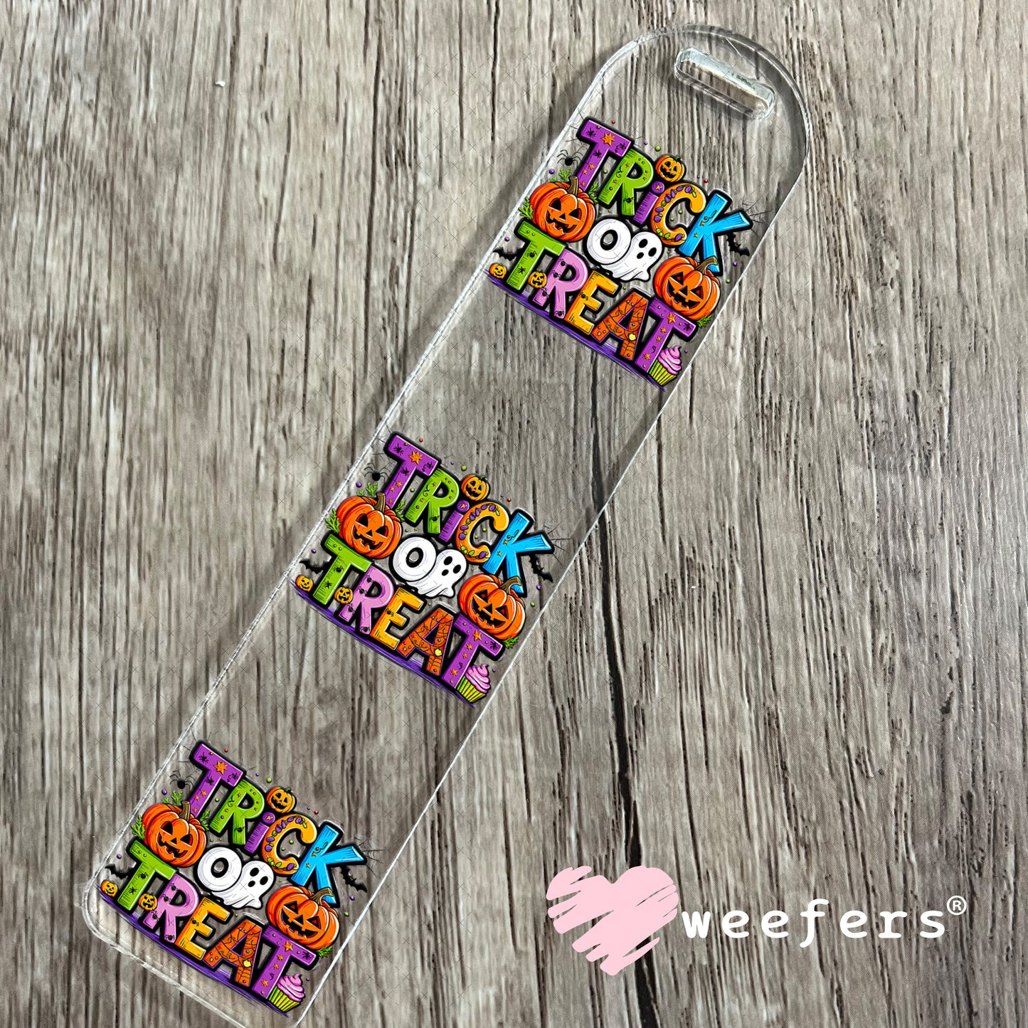 Trick or Treat UV DTF Decal Bookmark Weefers