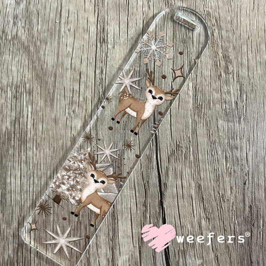Winter Wonderland Reindeer UV DTF Cup Wrap Bookmark Weefers