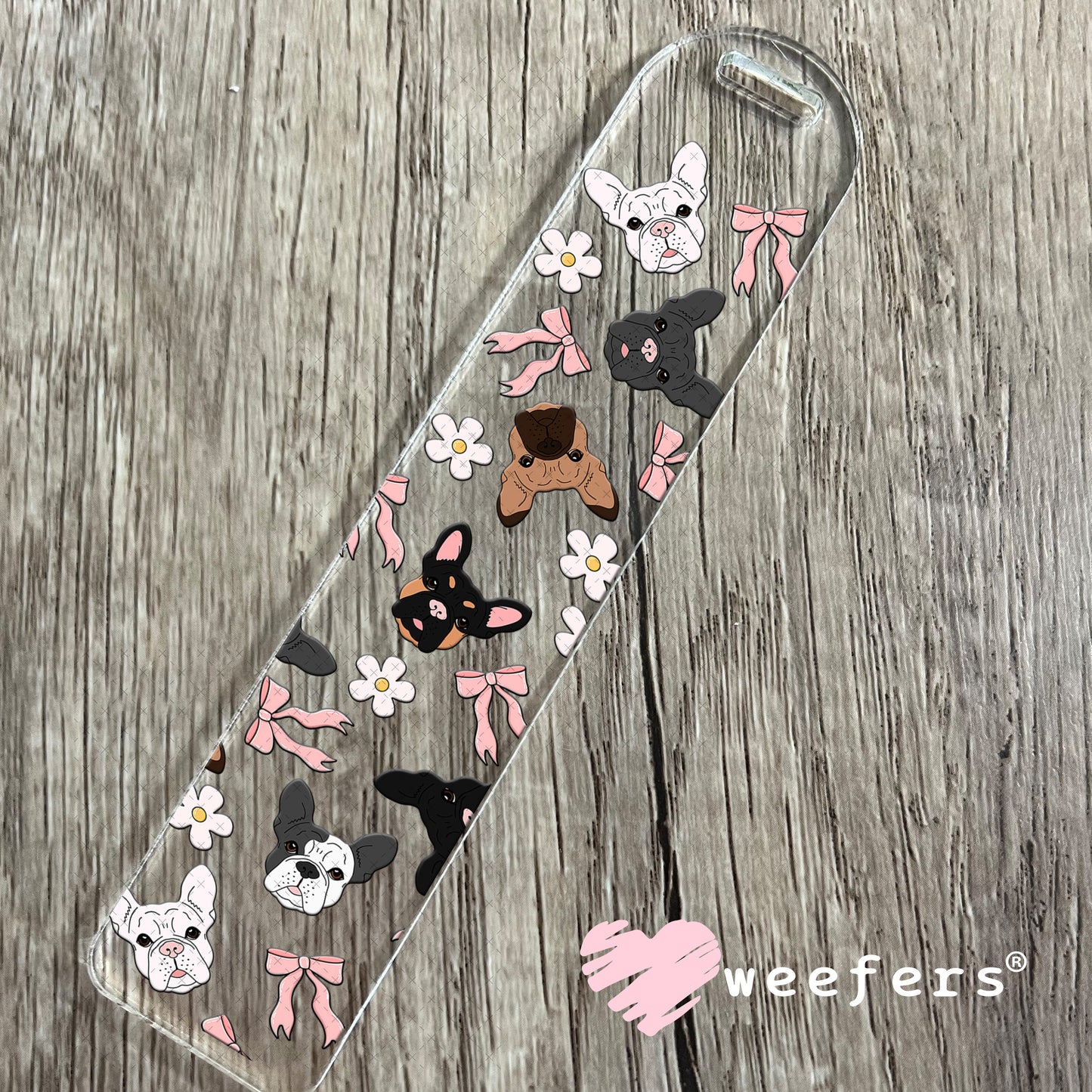Dog Face Friends UV DTF Cup Wrap Bookmark Weefers
