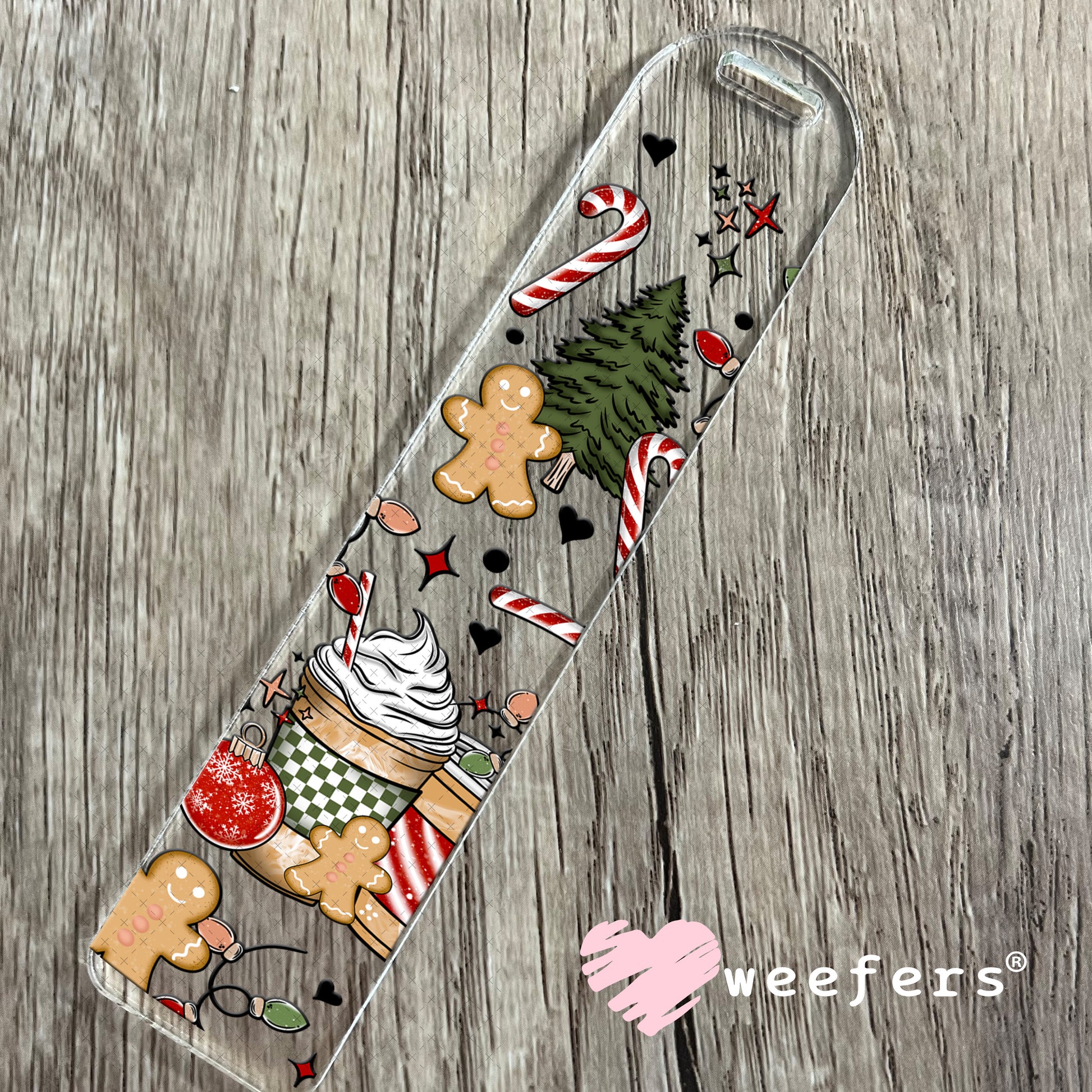 Christmas Coffee Favorite Things Cheer UV DTF Cup Wrap Bookmark Weefers