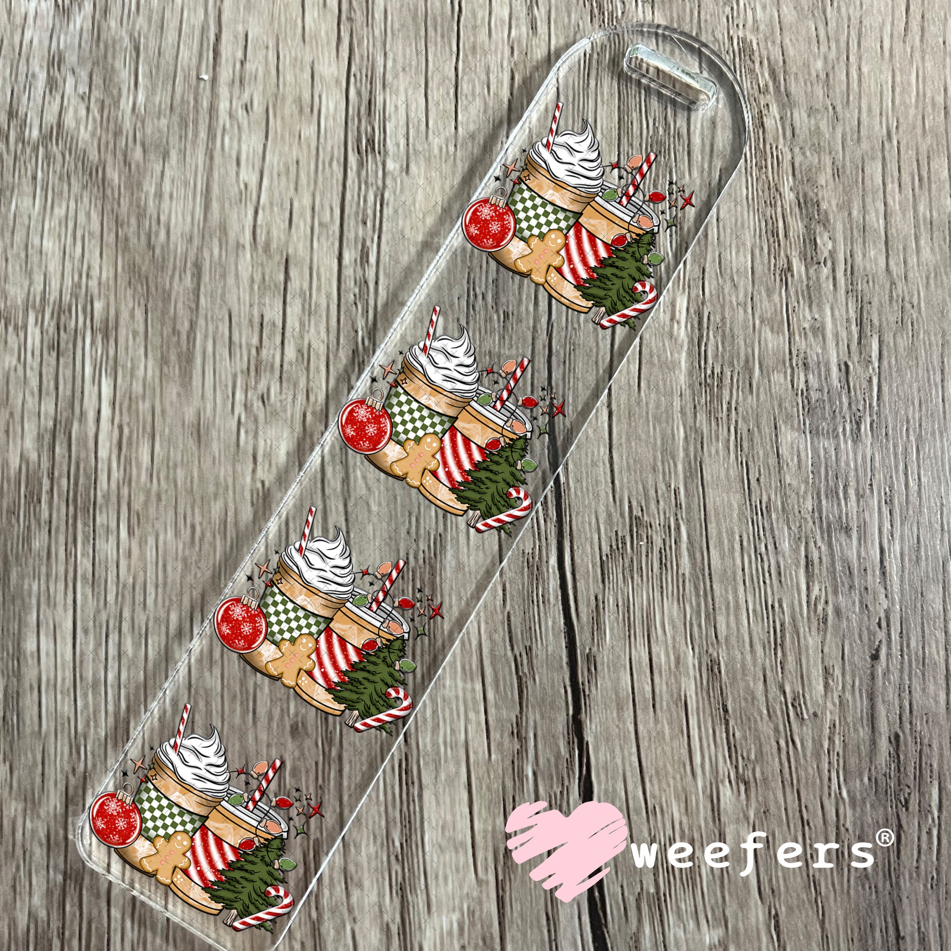 Christmas Coffee Favorite Things Cheer UV DTF Cup Wrap Bookmark Weefers