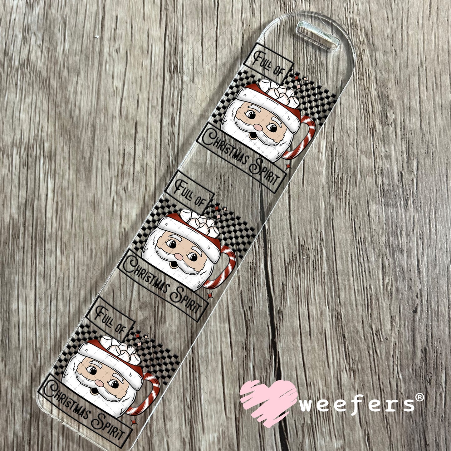 Full of Christmas Spirit UV DTF Decal Bookmark Weefers