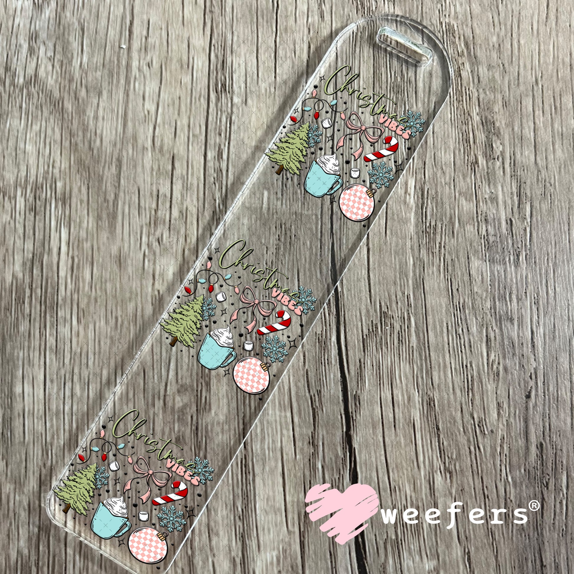 Christmas Vibes UV DTF Decal Bookmark Weefers