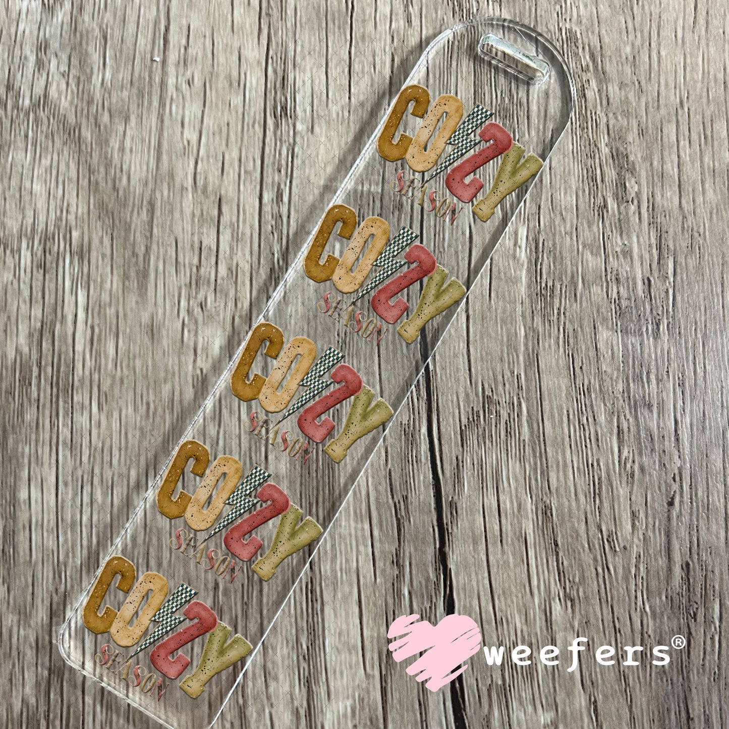 Cozy Season UV DTF Decal Bookmark Weefers