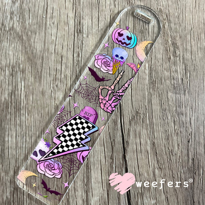 Purple Halloween Pumpkins UV DTF Cup Wrap Bookmark Weefers