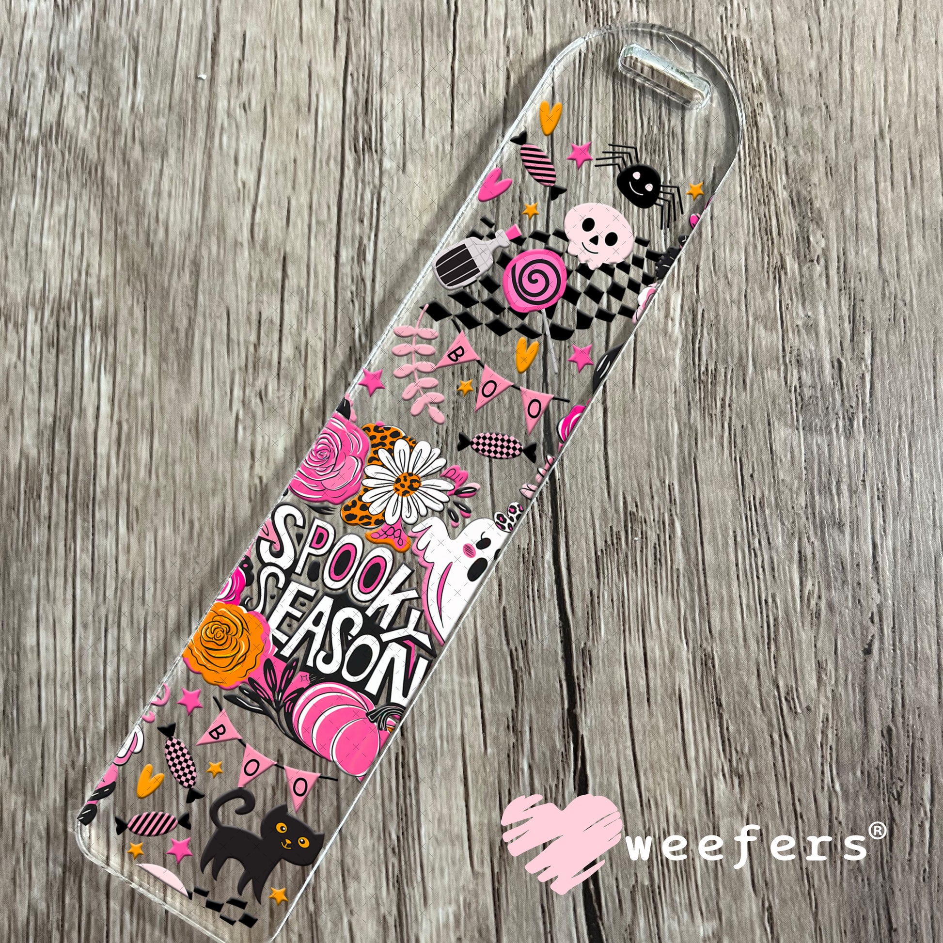 Spooky Season UV DTF Cup Wrap - Weefers Exclusive Bookmark Weefers