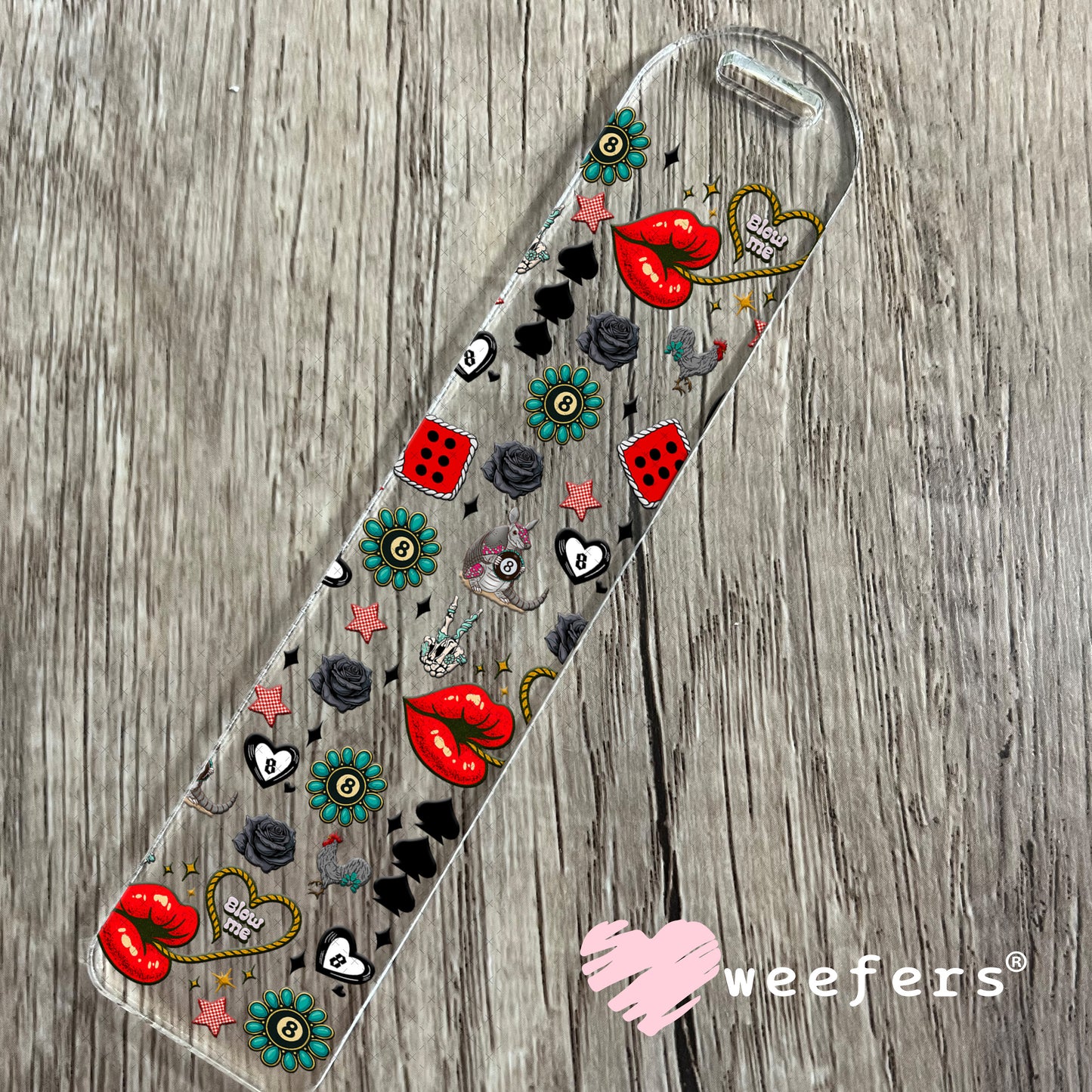 Blow Me UV DTF Cup Wrap - Weefers Exclusive Bookmark Weefers