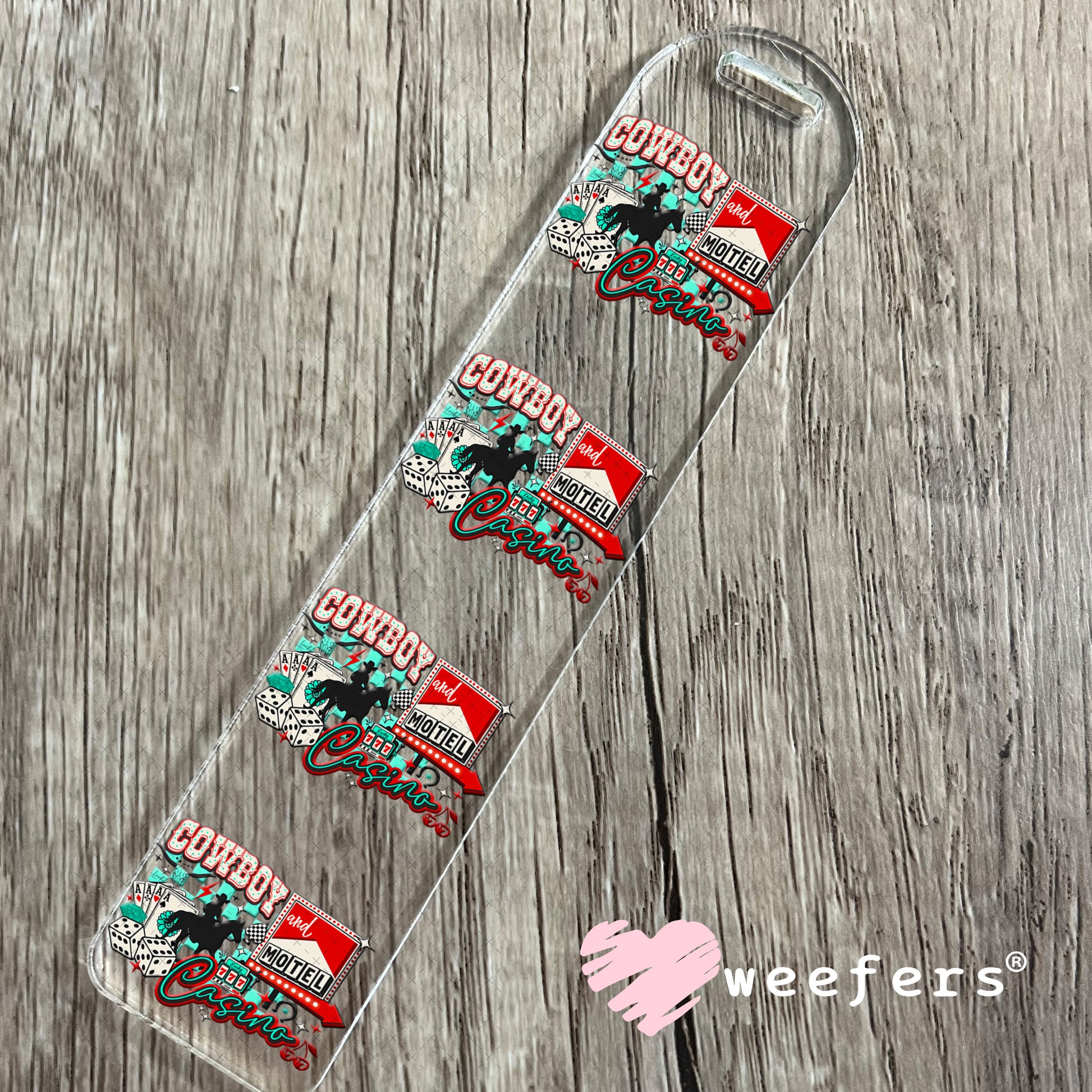 Cowboy Casino UV DTF Decal Bookmark Weefers
