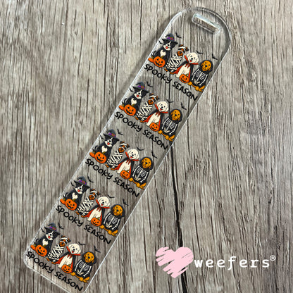 Spooky Season Dog Friends UV DTF Decal Bookmark Weefers