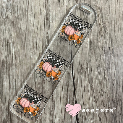 Pumpkin Spice Coffee Club UV DTF Decal Bookmark Weefers