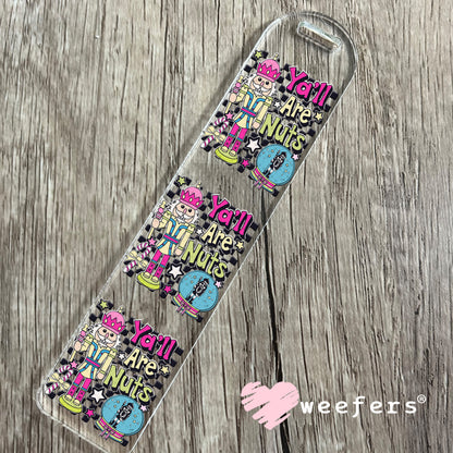 Y'all Are Nuts Christmas UV DTF Decal Bookmark Weefers
