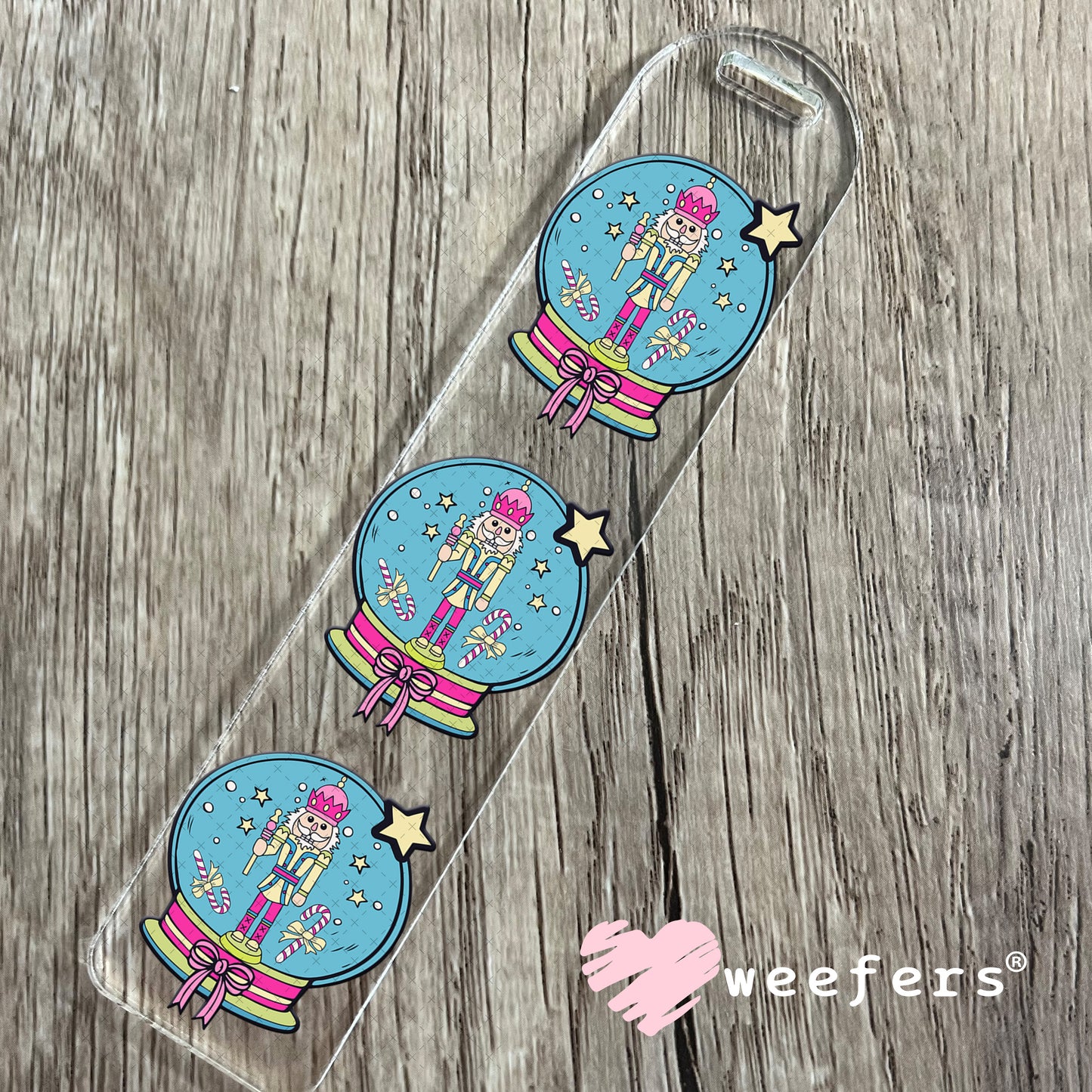 Y'all Are Nuts Christmas Snow Globe UV DTF Decal Bookmark Weefers