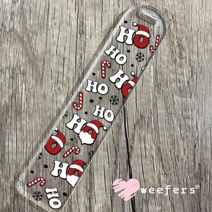 Ho Ho Ho Santa and Candy Canes Christmas UV DTF Cup Wrap - Weefers