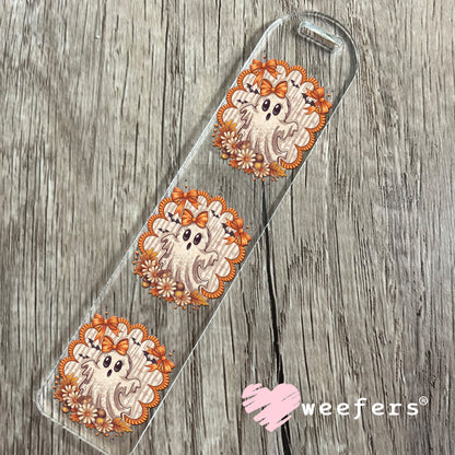 Fall Ghostie UV DTF Decal Bookmark Weefers