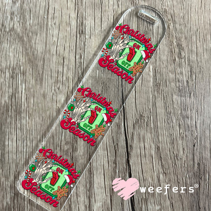 Christmas Season On UV DTF Decal Bookmark Weefers