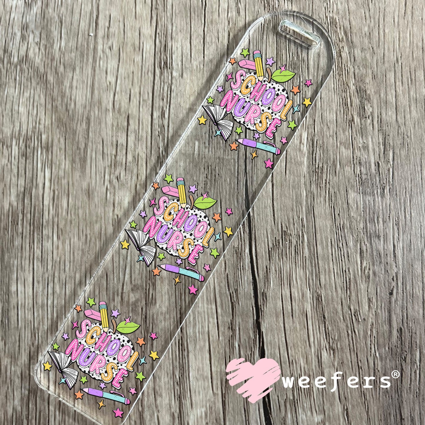 School Nurse UV DTF Decal Bookmark Weefers