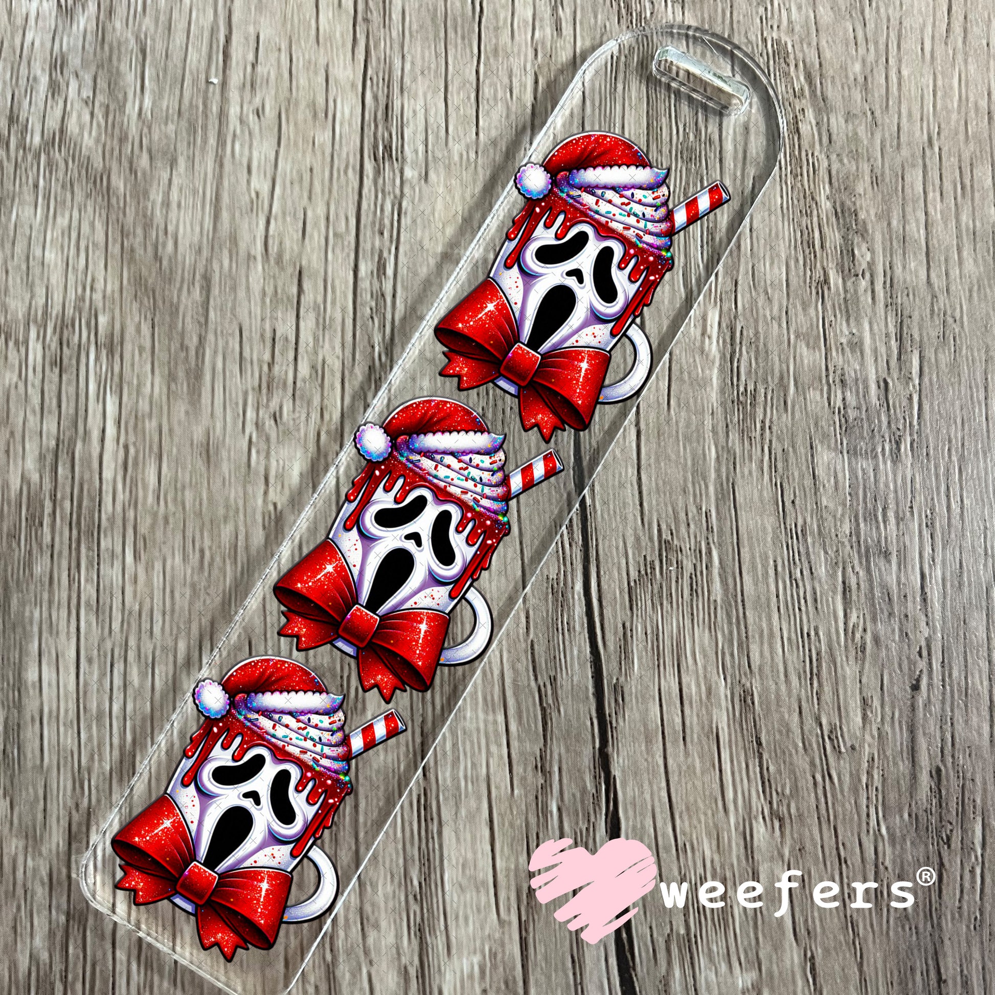 Christmas Ghost Guy UV DTF Decal Bookmark Weefers