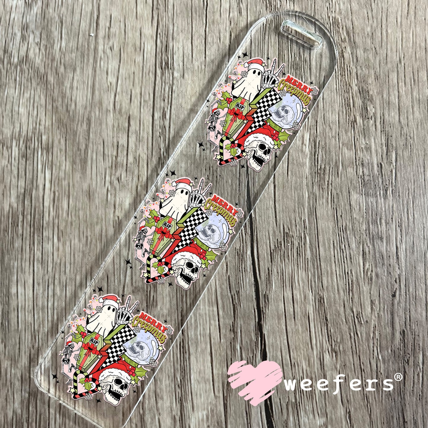 Retro Christmas Ghouls UV DTF Decal Bookmark Weefers