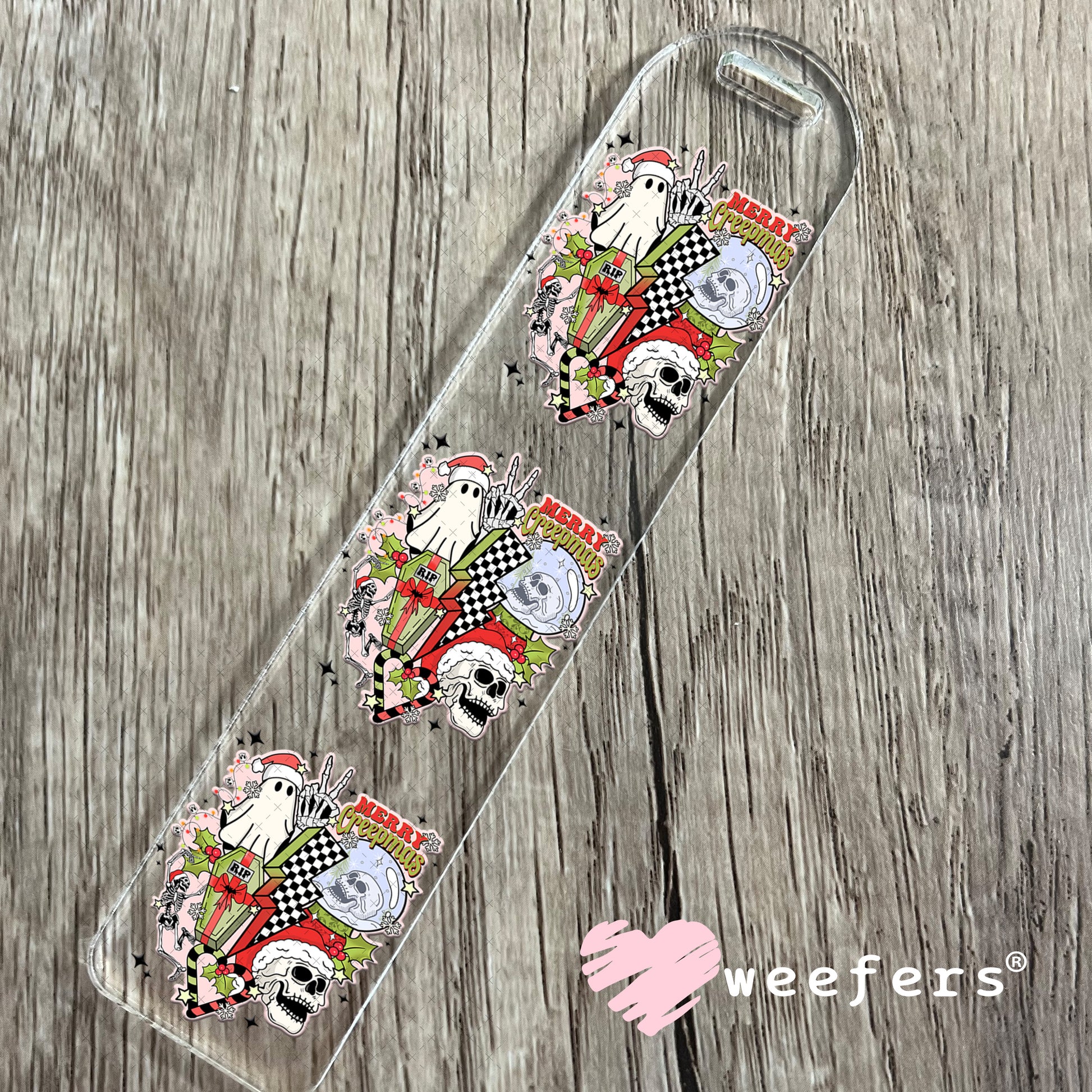Retro Christmas Ghouls UV DTF Decal Bookmark Weefers