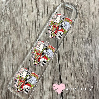 Retro Christmas Ghouls UV DTF Decal Bookmark Weefers