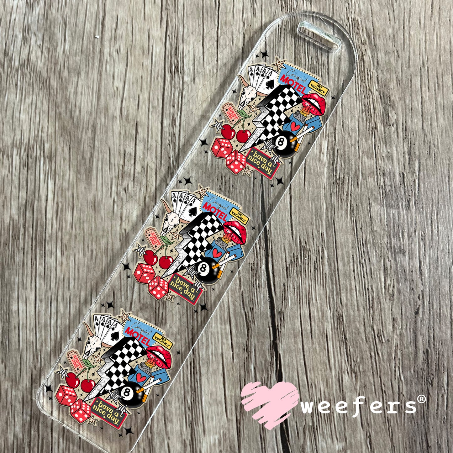 Retro Western Quotes UV DTF Decal Bookmark Weefers