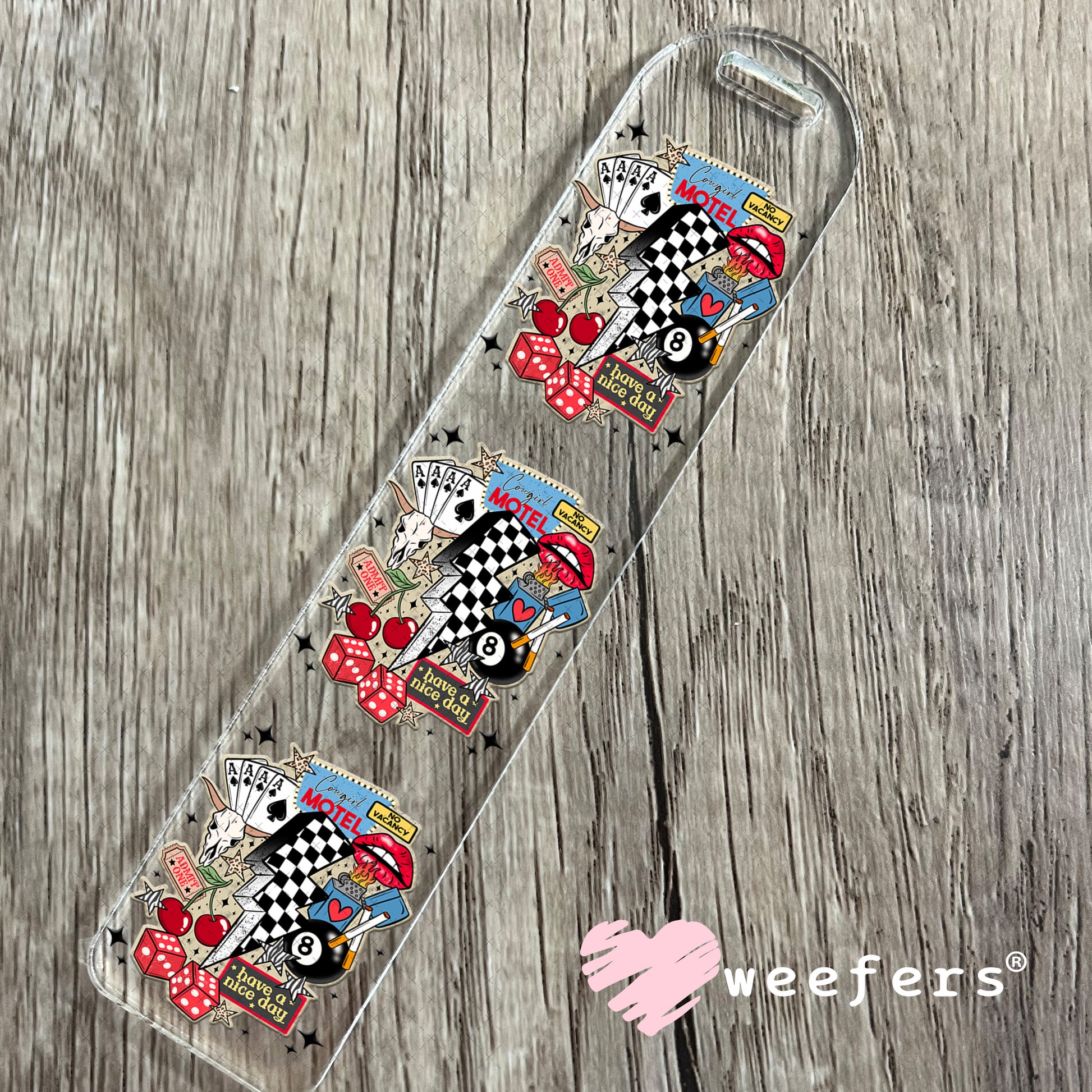 Retro Western Quotes UV DTF Decal Bookmark Weefers