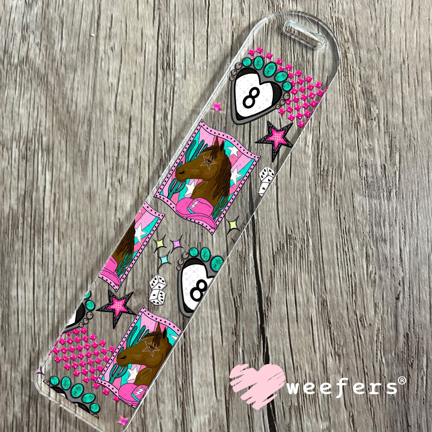 Pink Pony UV DTF Cup Wrap - Weefers Exclusive Bookmark Weefers