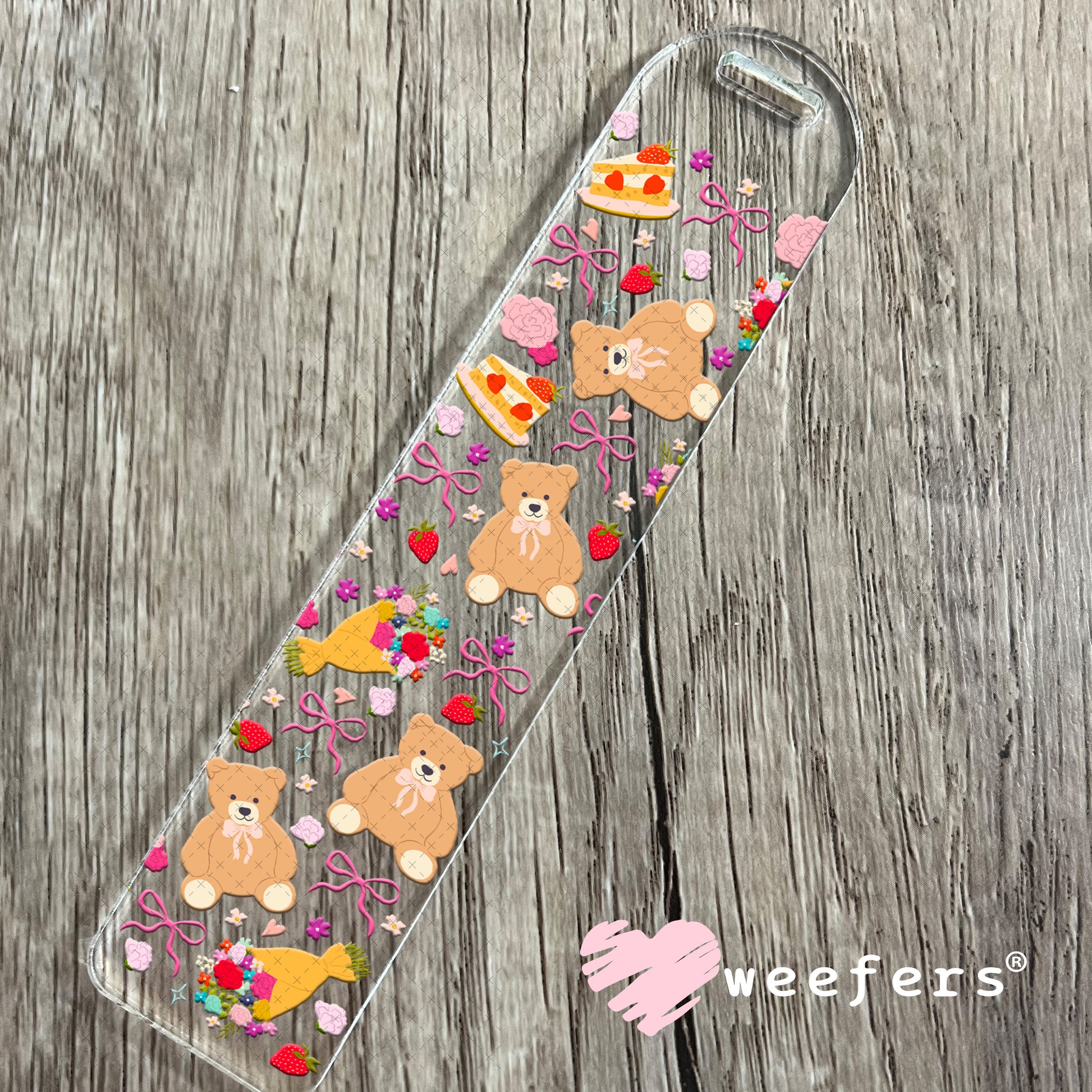 Teddy Bear friends UV DTF Cup Wrap Bookmark Weefers