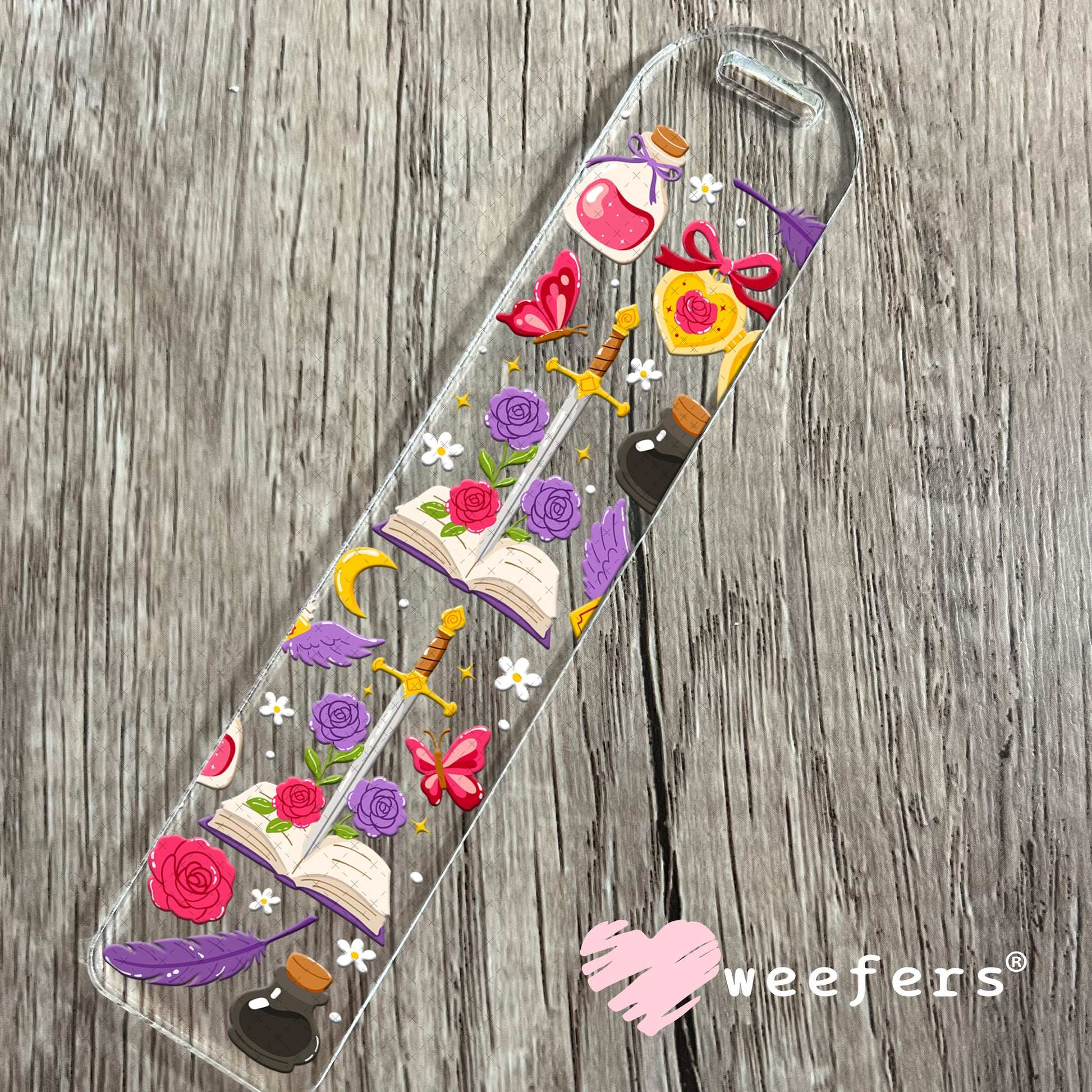 Fantasy Book Lover UV DTF Cup Wrap Bookmark Weefers
