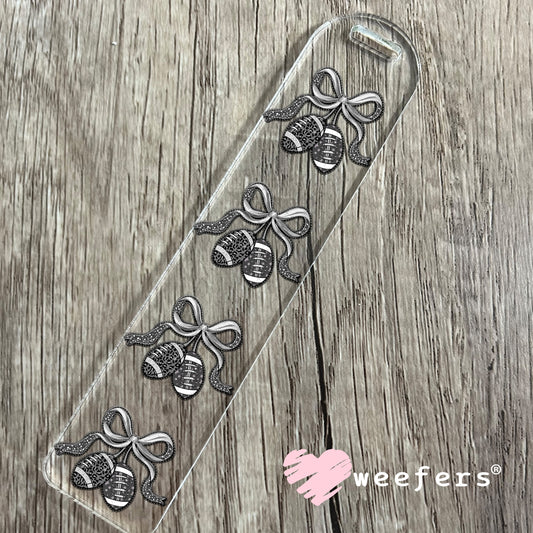 Football Cherries Black Lace UV DTF Decal Bookmark Weefers