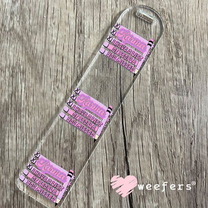 Karma I have a list of people you missed UV DTF Decal Bookmark Weefers