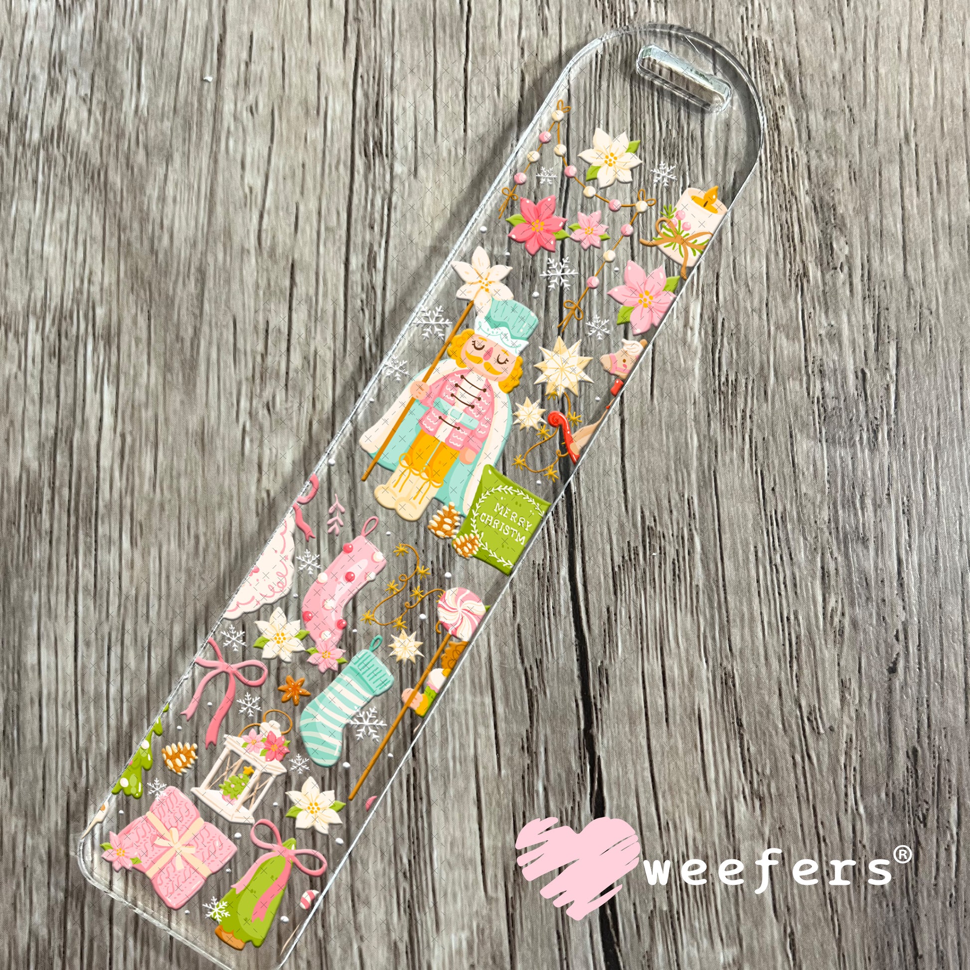 Christmas Pastel Nutcrackers UV DTF Cup Wrap Bookmark Weefers