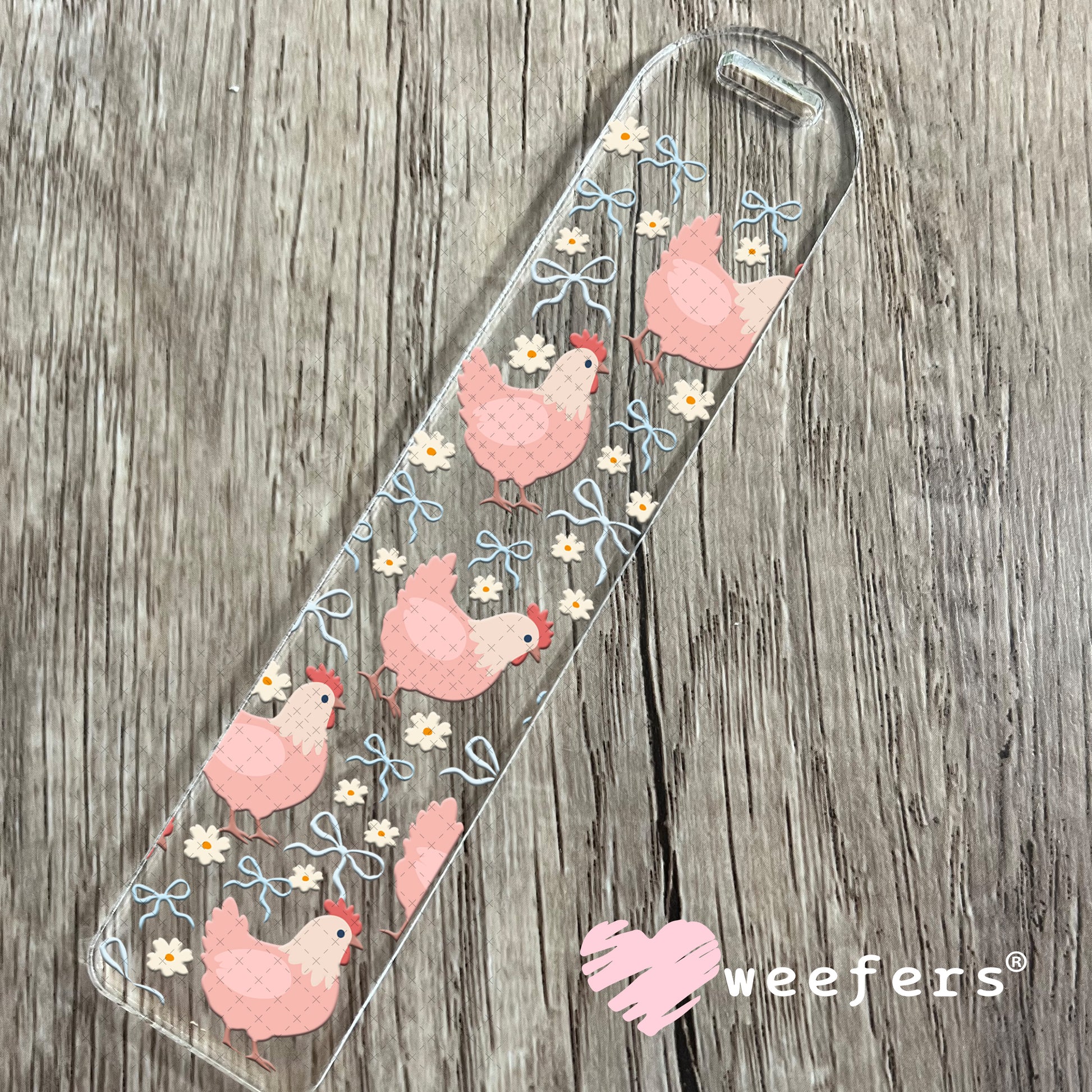 Coquette Chickens UV DTF Cup Wrap Bookmark Weefers