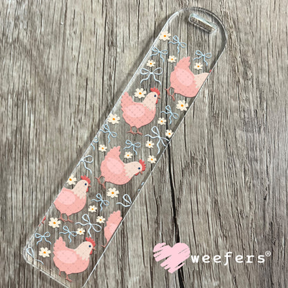 Coquette Chickens UV DTF Cup Wrap Bookmark Weefers