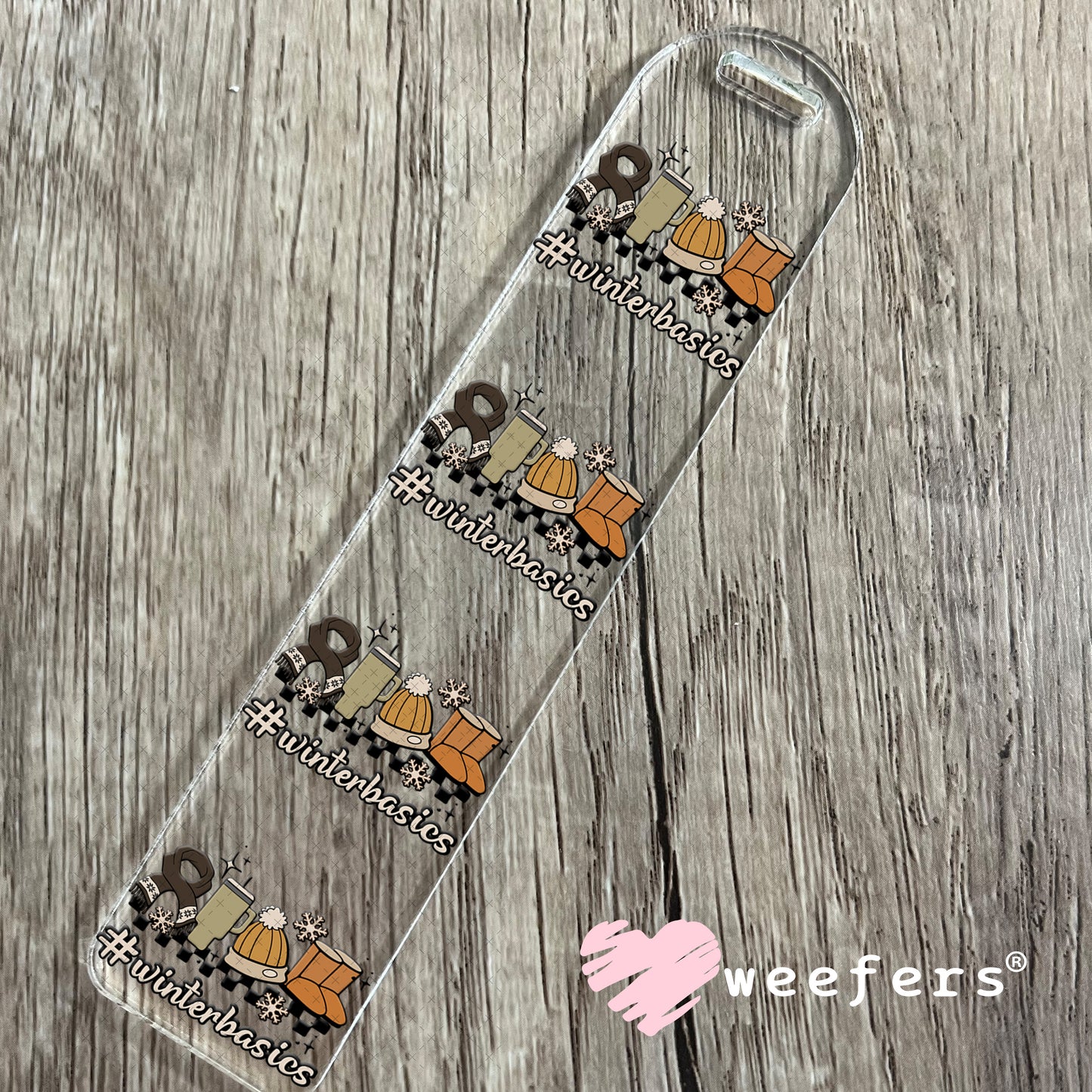 Winter Basics UV DTF Decal Bookmark Weefers