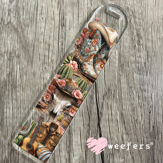 Western Boots and Cow Skull UV DTF Cup Wrap Bookmark Weefers