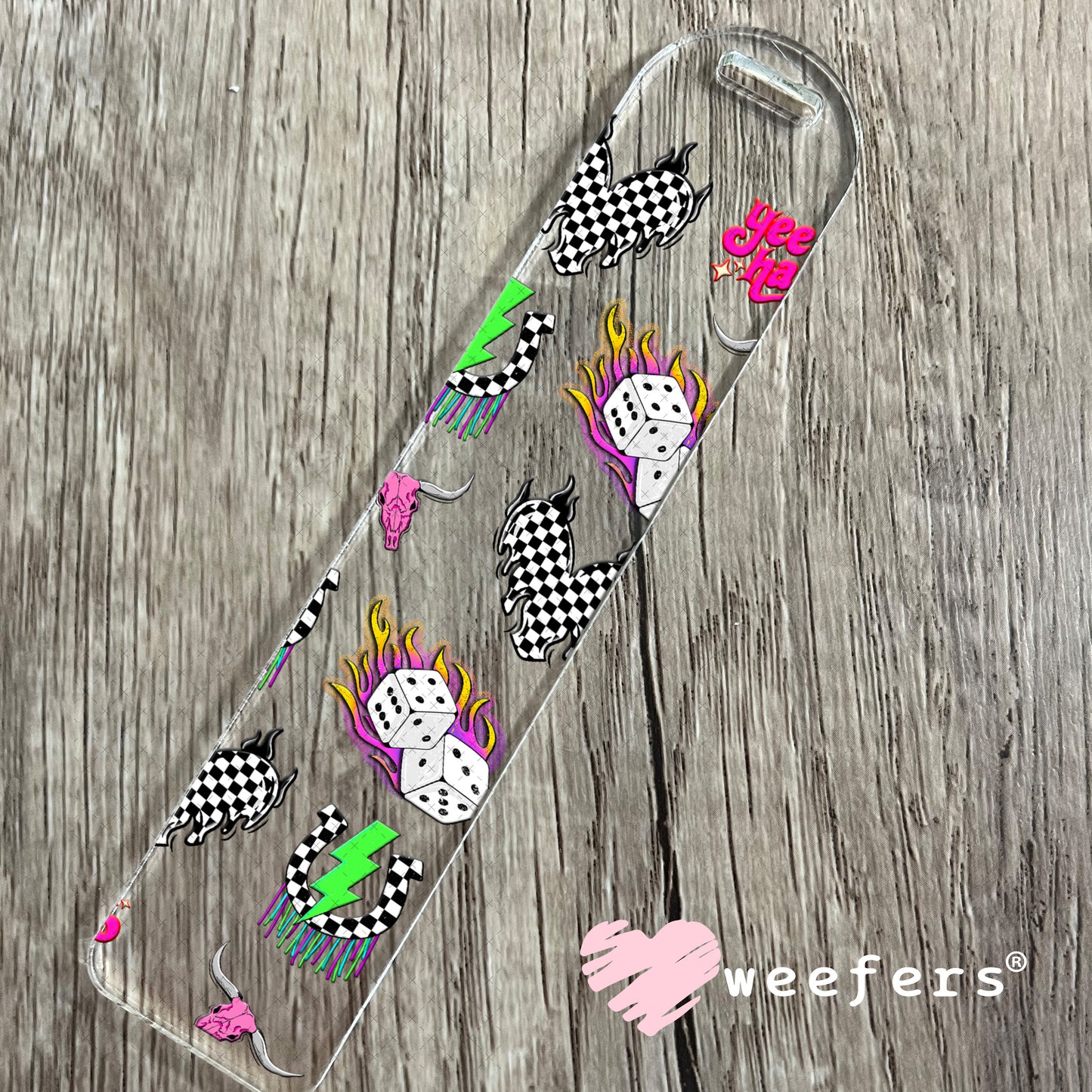 Space Cowboy Sidekick UV DTF Cup Wrap- Weefers Exclusive Bookmark Weefers