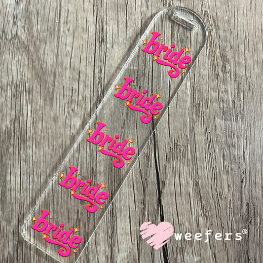 Fuchsia Bride UV DTF Decal Bookmark Weefers