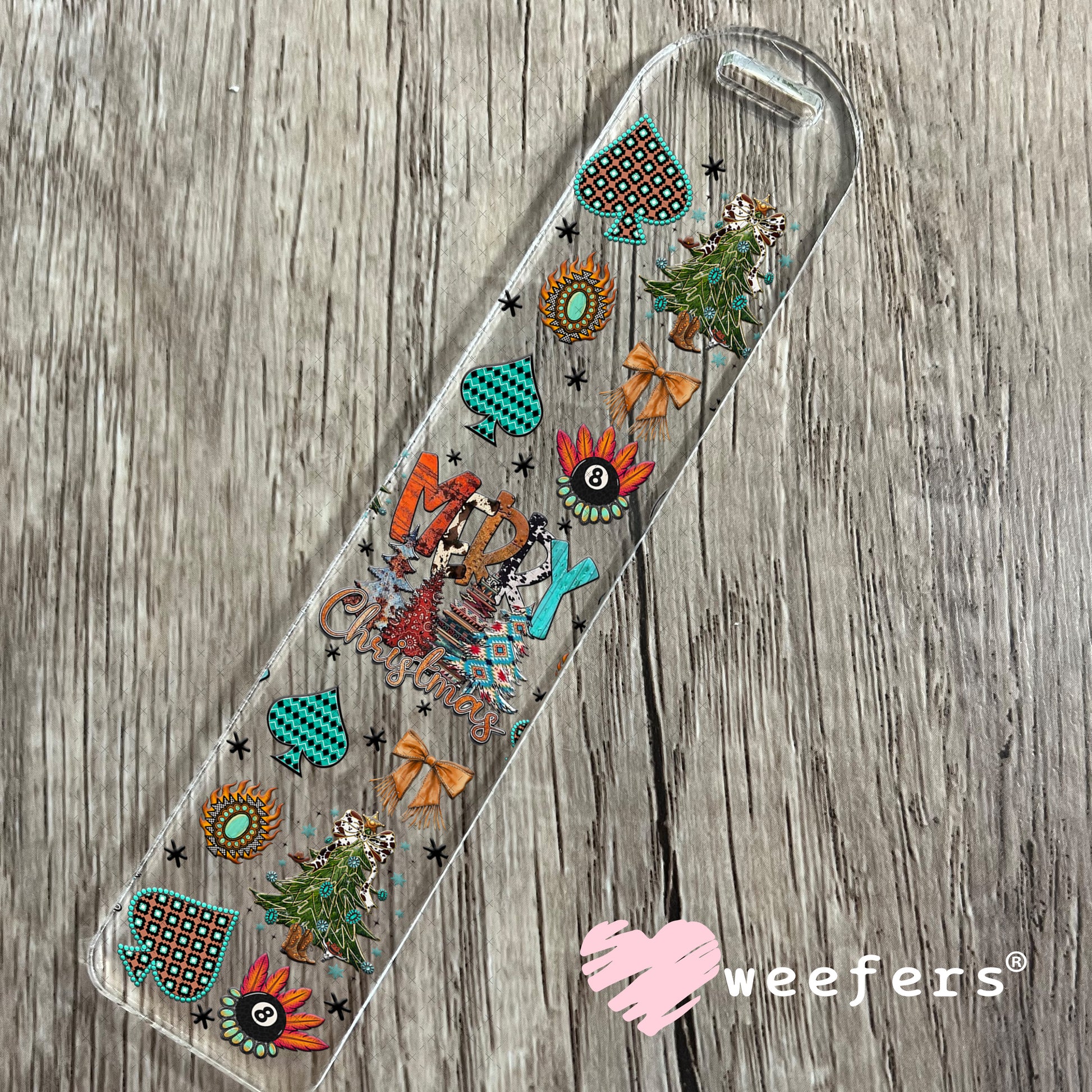 Merry Christmas UV DTF Cup Wrap - Weefers Exclusive Bookmark Weefers