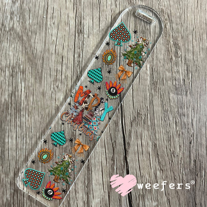 Merry Christmas UV DTF Cup Wrap - Weefers Exclusive Bookmark Weefers